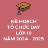 KẾ HOẠCH - Dạy học lớp 10 chương trình GDPT 2018 năm học 2024 - 2025