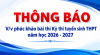 THÔNG BÁO - V/v phúc khảo bài thi Kỳ thi tuyển sinh THPT năm học 2026 - 2027