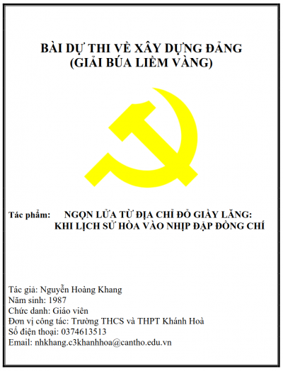 Bài dự thi Búa Liềm Vàng