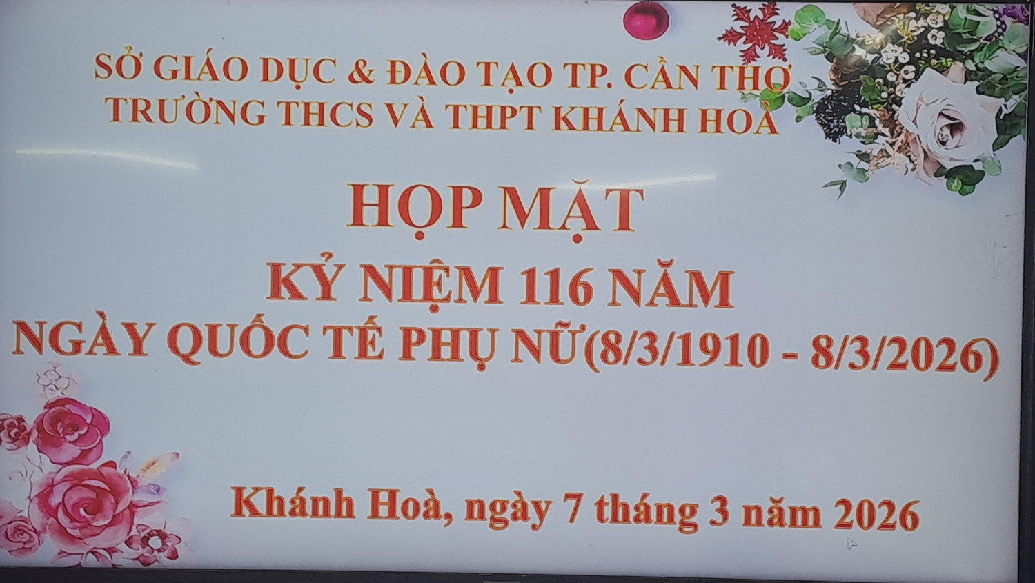 Họp mặt kỷ niệm 116 năm ngày quốc tế phụ nữ (8/3/1910 - 8/3/2026)